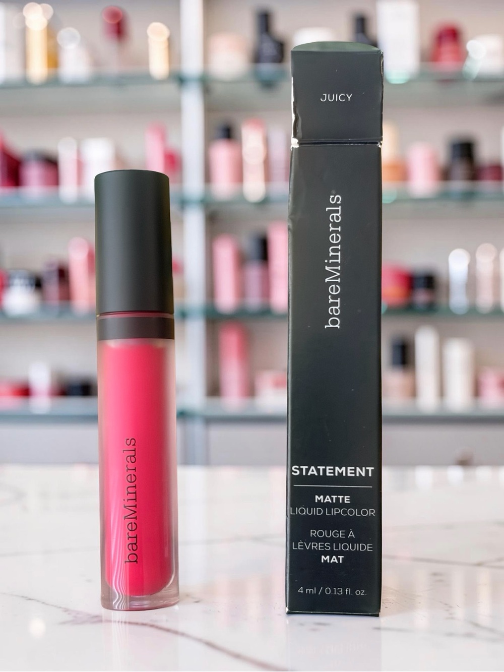 bareMinerals Statement Matte Liquid Lipcolor — Juicy Pink * Holiday Magic*